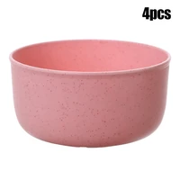 4pcs wheat straw unbreakable cereal bowl pasta salad eco friendly for kids adult for cerealice creamsoup kitchen dinnerware