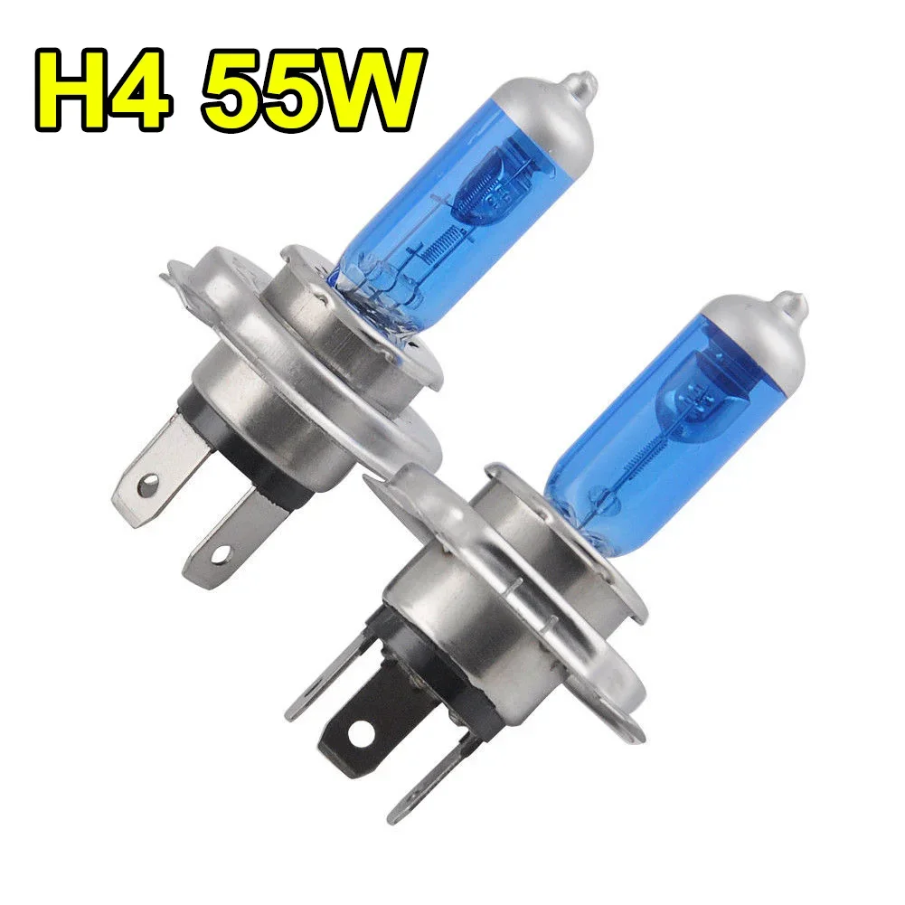

Комплект Из 2-х Ксеноновых Галогенных Ламп H4 100W 6000K Для Автомобильных Фар, С Синим Корпусом, Совместимые С 12В Аккумулят...