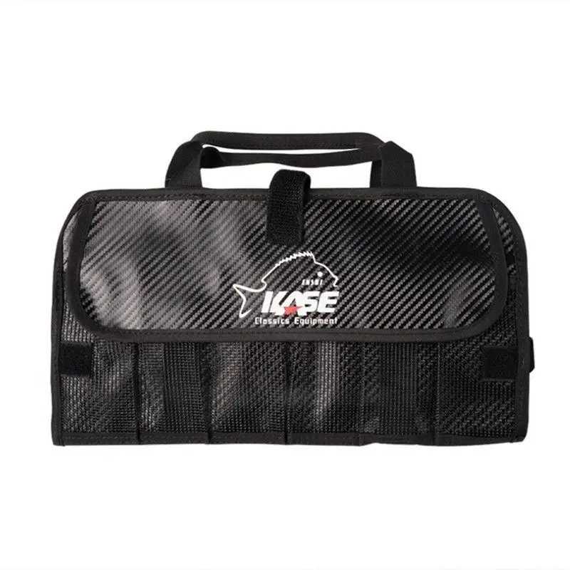 

Portable Jig Storage Bag For Fishing Lures Jig Head Storage Protective Cover Bait Binder Storage Wrap Iron Fishing Bag Tools