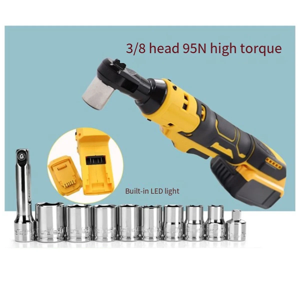 Аккумуляторная гайка для Dewalt 3/8 нм дюйма