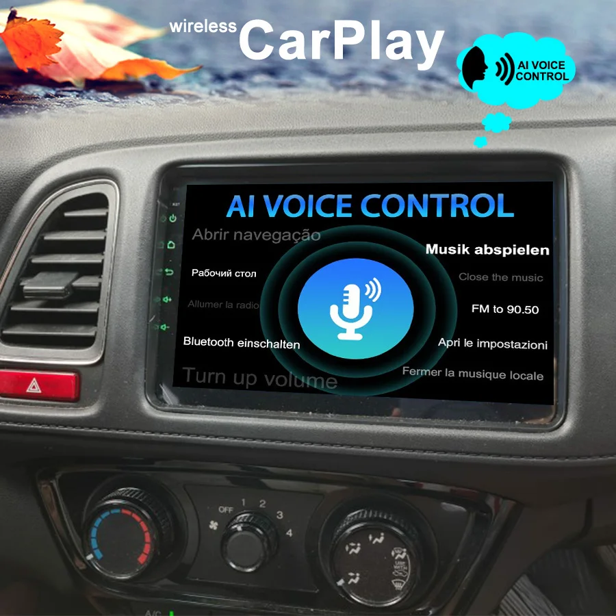 128 ГБ AI Voice беспроводной автомобильный радиоприемник GPS навигация для HONDA XRV Vezel HRV