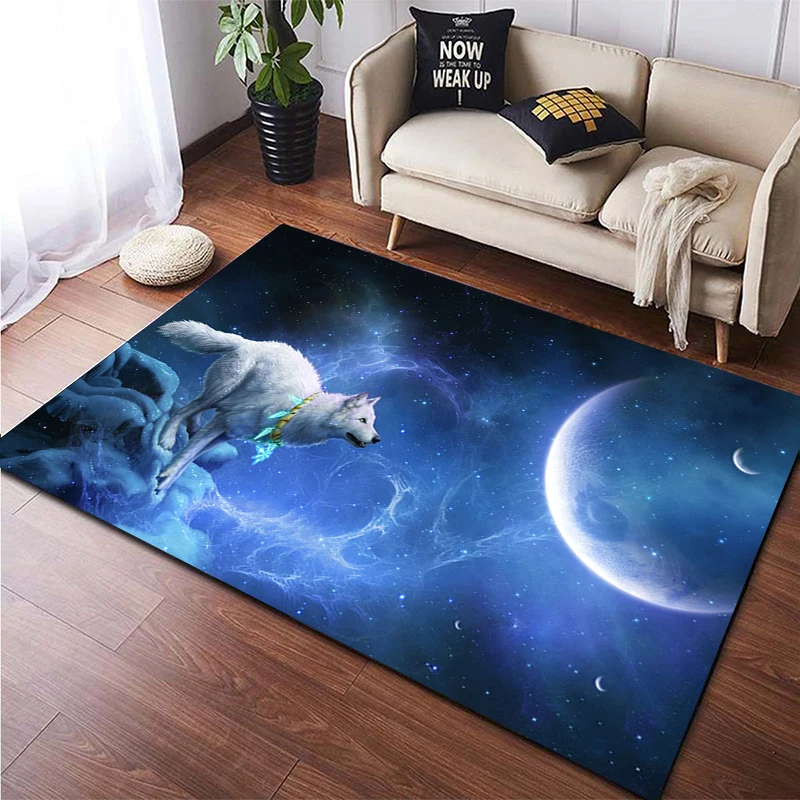 

wolf custom non slip carpet Picnic yoga play mat doormat home decor area rug camping mat kitchen mat for floor washroom floormat