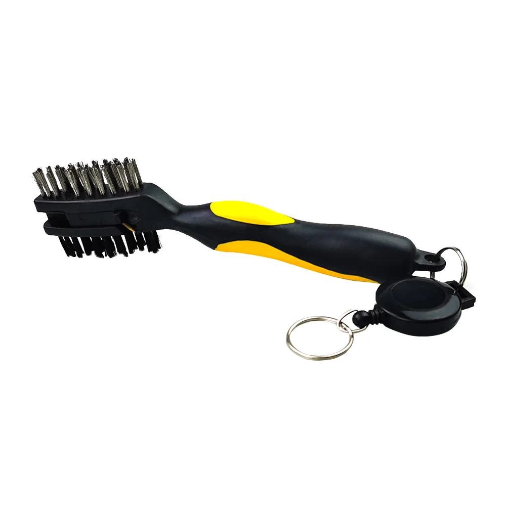 1 щетка для гольфа двухсторонняя чистки обуви с пазами инструмент со встроенной