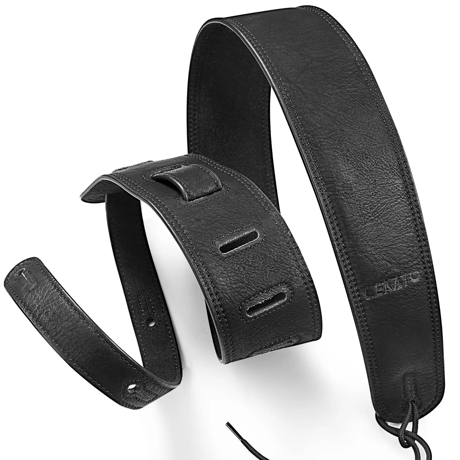 LEKATO Кожаный ремешок для бас-гитары | AliExpress