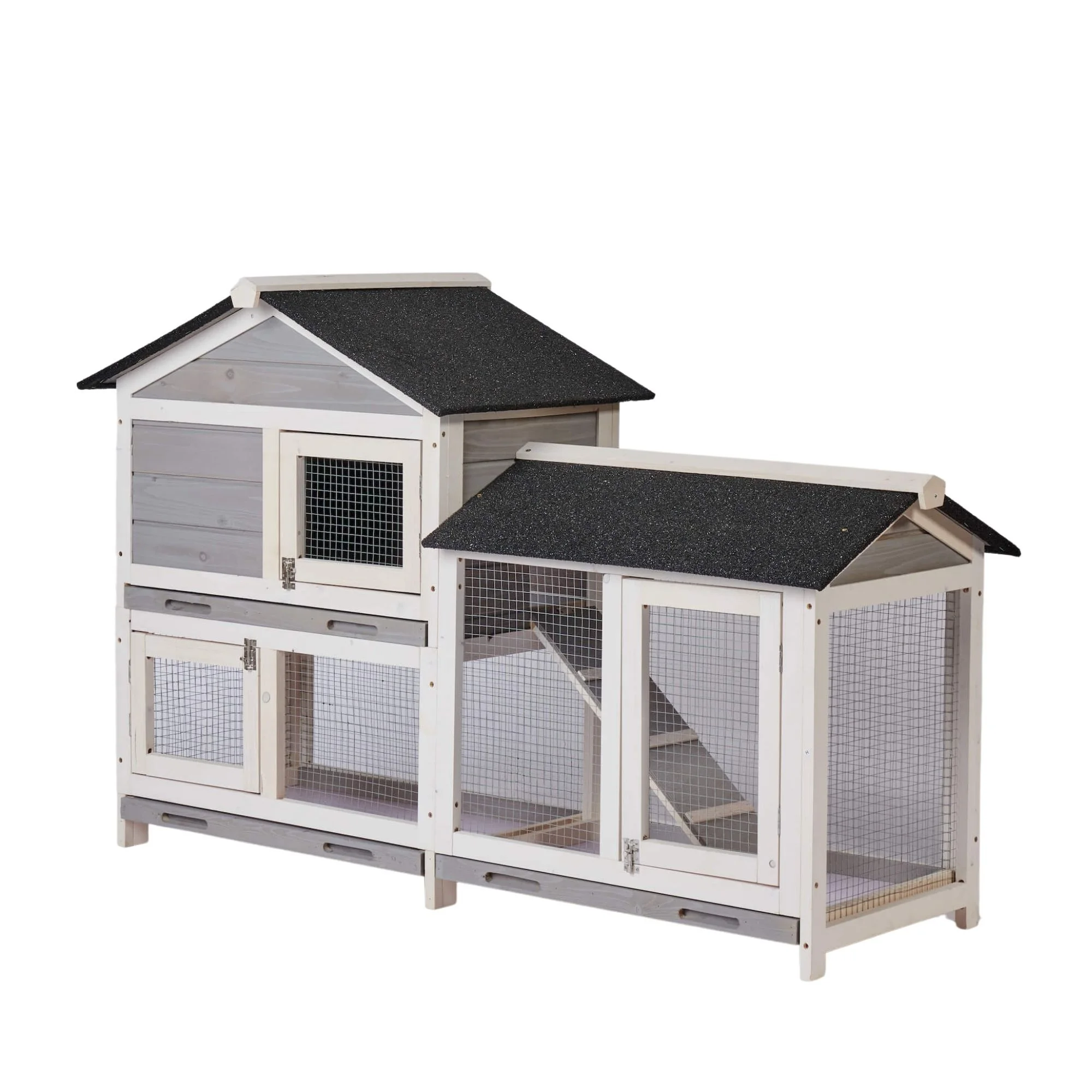 

YG Chicken House, 58" Waterproof Wooden Animal Hutch, Indoor Outdoor Chicken Coop Rabbit Hutch Kit w/Roof, Garden Backyard