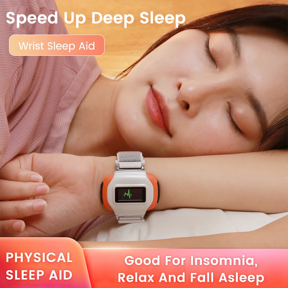 

Upgrade Sleep Aid Watch EMS Pulse Hand Massage Sleeping Therapy Anti Anxiety Dormir Insomnia Hypnosis Sleeper Aid Device Relax