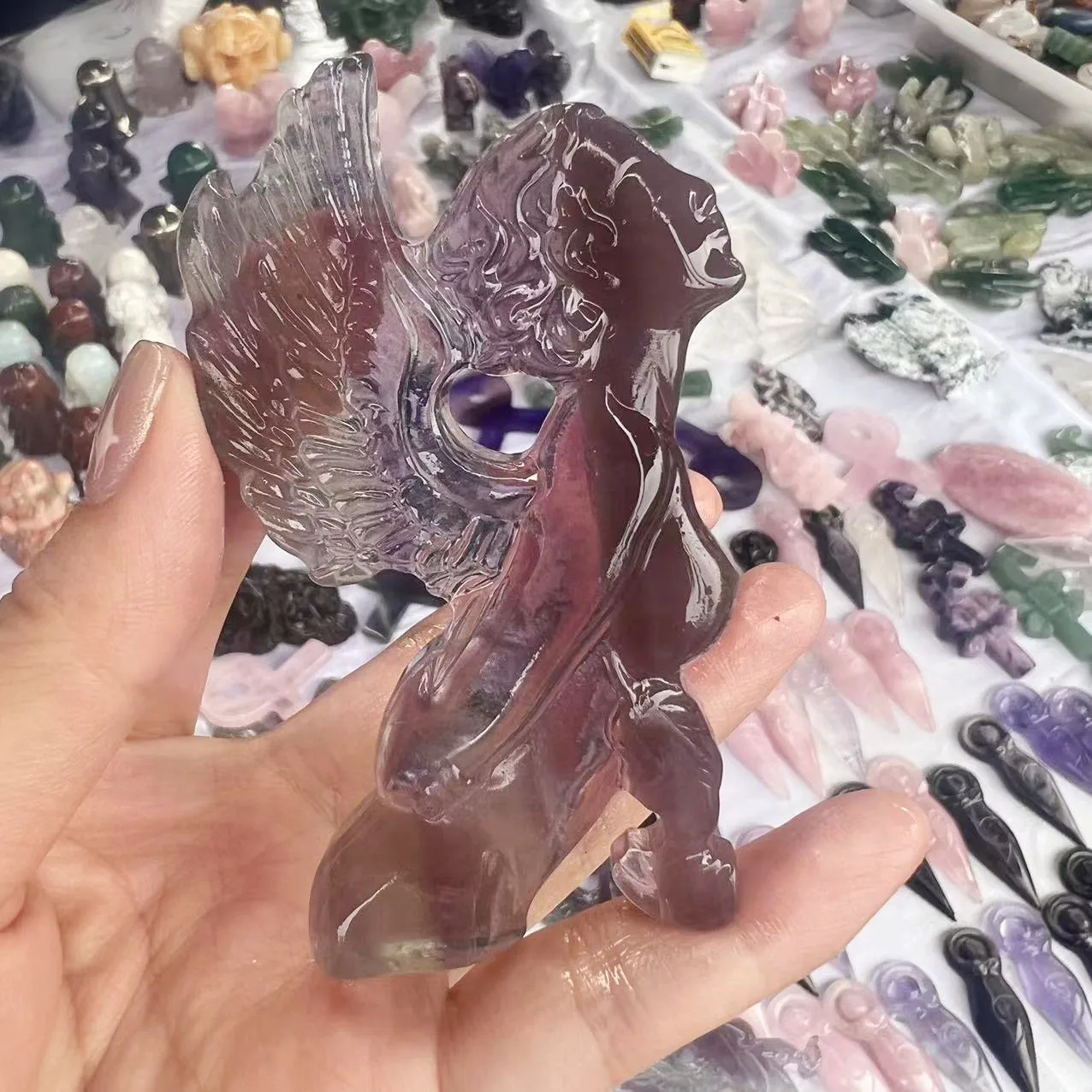 

Натуральный флюорит, красочный лечебный камень, драгоценный камень, подарок, украшения для домашнего декора