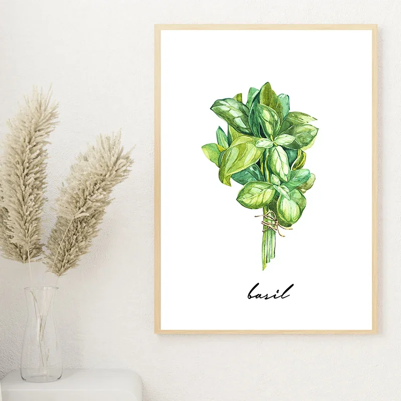 Ретро Минималистичный Кухонный Пейзаж Холст Принт Произведения Искусства