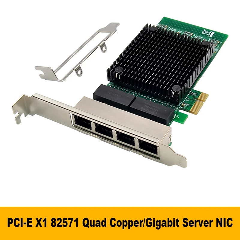 

HFES PCI-E X1 Gigabit Network Card 82571GB 4 Port Server Network Card EXPI9402PT Gigabit Network Card
