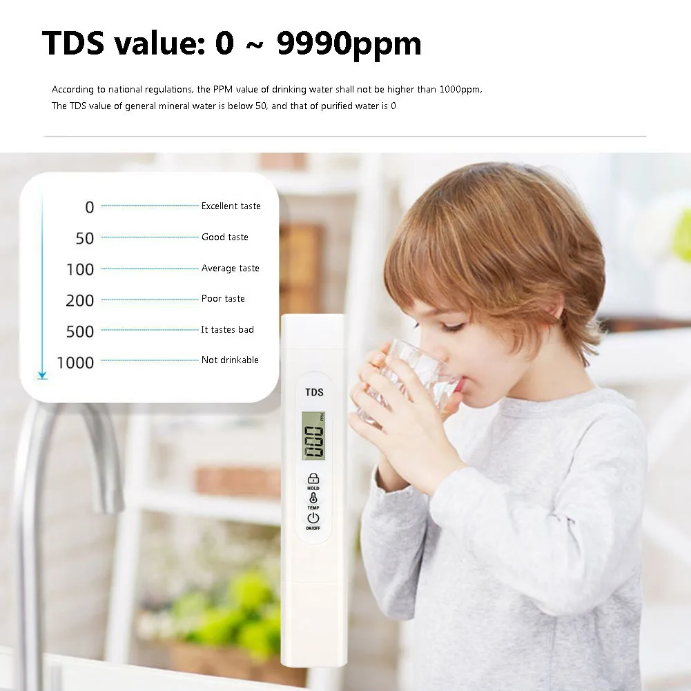 Цифровой TDS тестер температуры воды ручка ручной анализатор качества