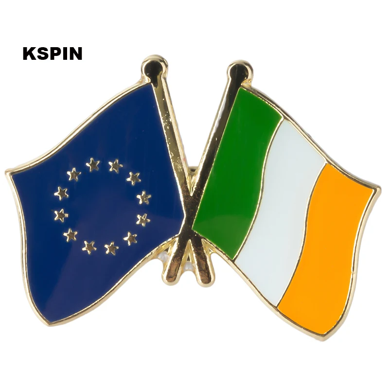 

EU & Ireland Flag Badge Flag Laple Pin Badges Flag Brooch