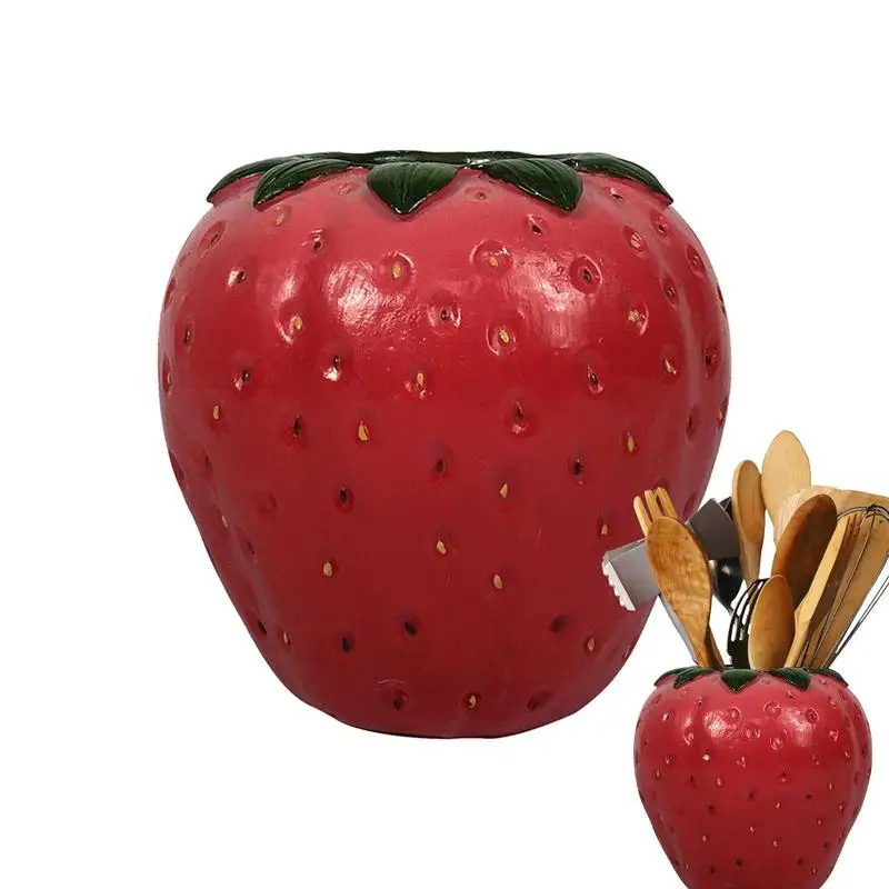 

Hot Strawberry Shape Flower Vase Nordic Style Flower Pot Art Vases Sculpture Desktop Plant Pot For Home Decor Ornament Gifts