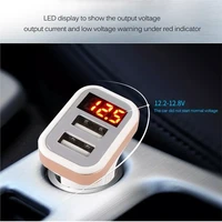 5v usb car charger with led screen smart auto for iphone 7 samsung xiaomi car mobile phone chargers car charger adapter charging