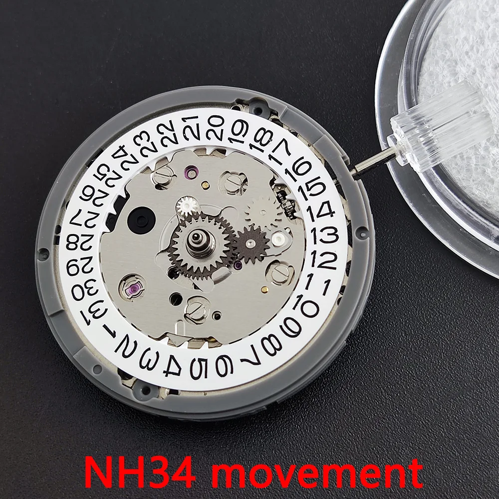 NH35 чехол NH34 GMT циферблат японский движение сапфировое стекло C3 зеленые