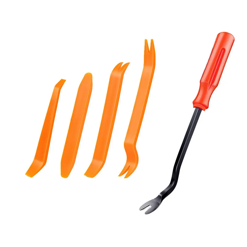

Car Door Panel Removal Tool 4pcs Panel Audio Trim Removal Tools Automobile Nail Puller Audio Door Clip Dash Pry Tools