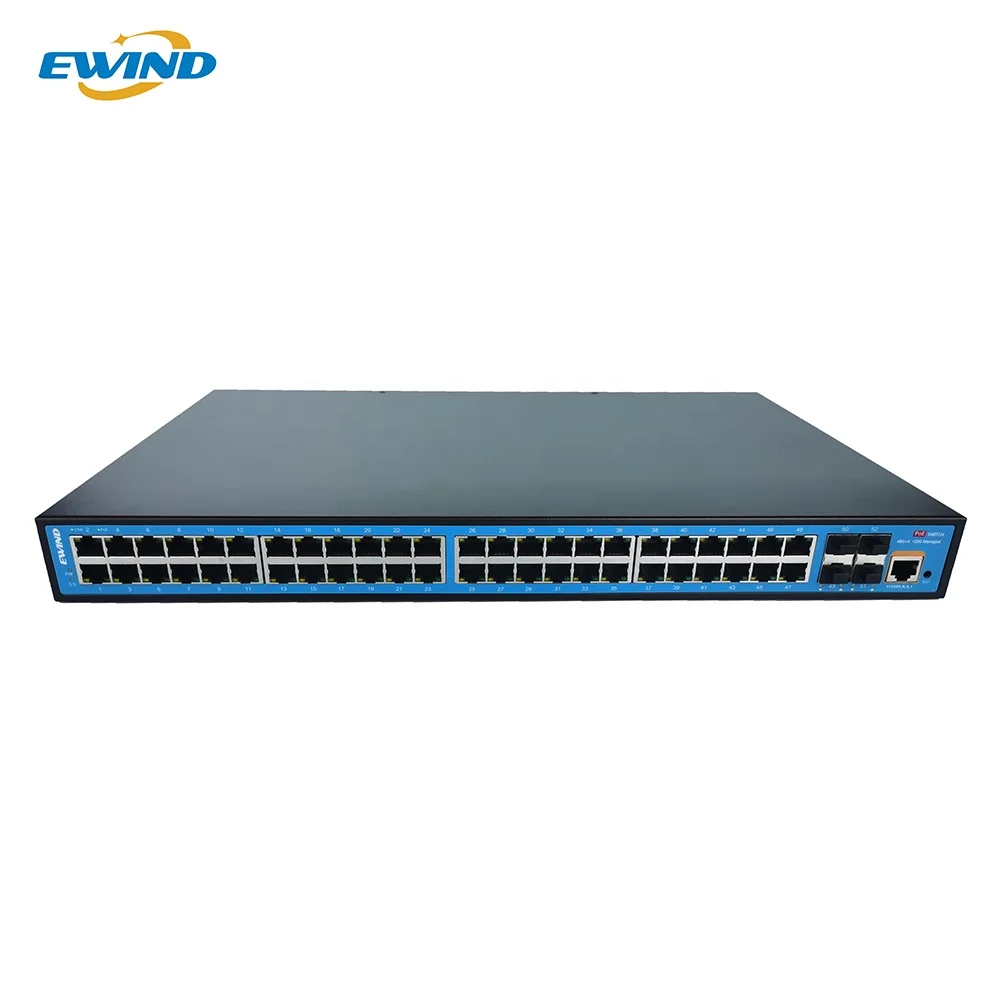 

Layer 3 PoE Ethernet Switch 48 ports 1000M RJ45 10G SFP Fiber port Managed Network Switch