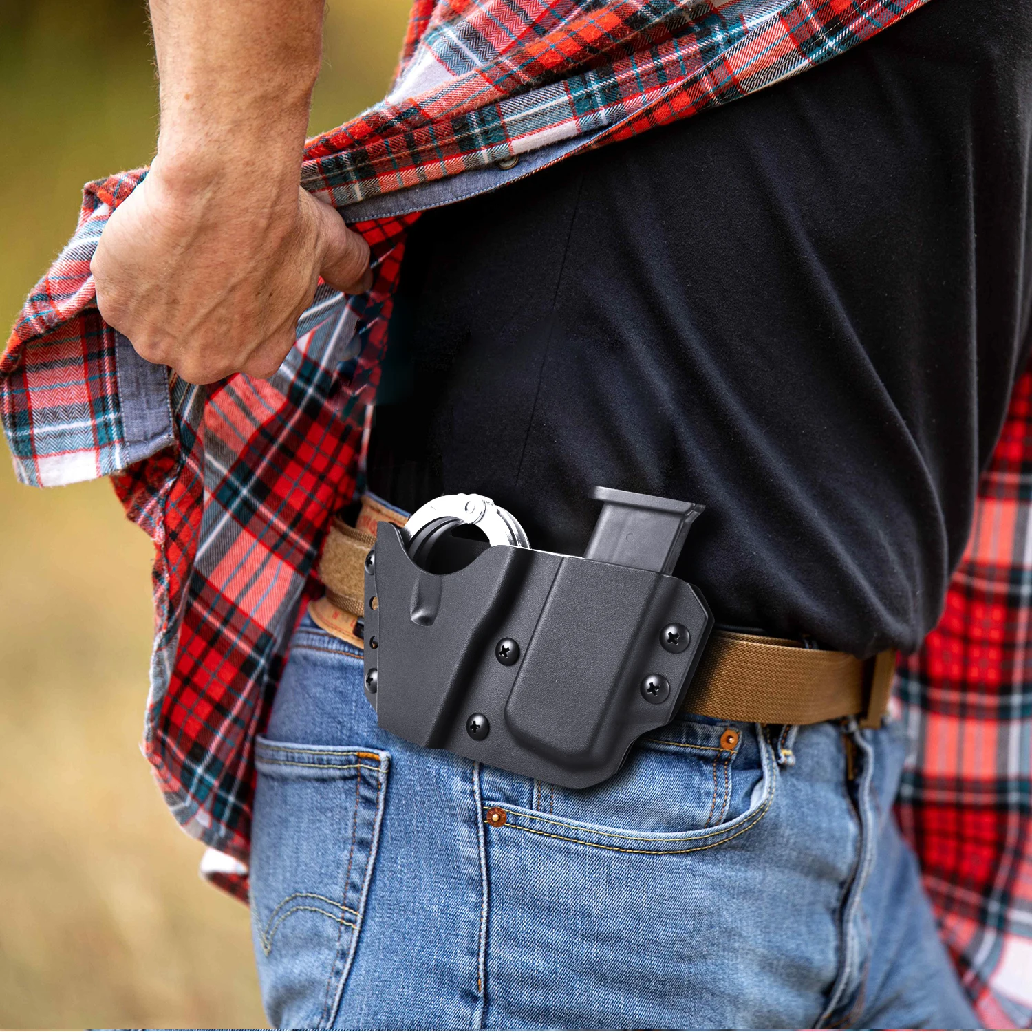 Kydex кобура Gun Flower GF-KHM21 для наручников с держателем магазина 9/.40