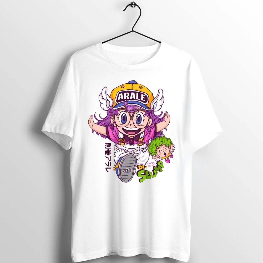 

Arale дизайнерские футболки с рисунком аниме, летние футболки унисекс с коротким рукавом, свободная дышащая Футболка с принтом, уличные Топы в...