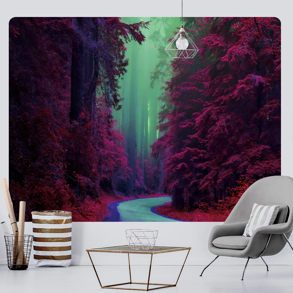 Гобелен с изображением леса и звездного неба, полиэстер светлана ивановна дубкова сказки звездного неба