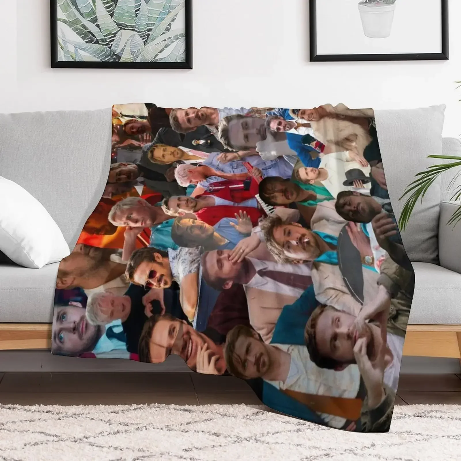 Одеяло с коллажем Ryan Gosling