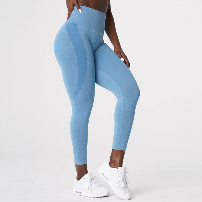 Mocha Contour Seamless Leggings High Waist Gym Tights Women Workout Booty Legging Fitness Gym Clothing Stretchy Sports Leggings