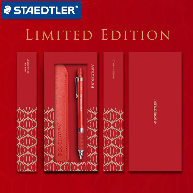 

1Pcs German STAEDTLER 925 35-05NW Limited Edition Chinese Red Automatic Pencil 0.5mm Metal Material Sketch Writing Stationery