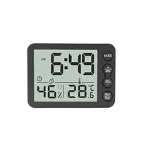new multifunctional indoor thermometer and hygrometer large screen clock creative alarm clock kitchen electronic countdown timer
