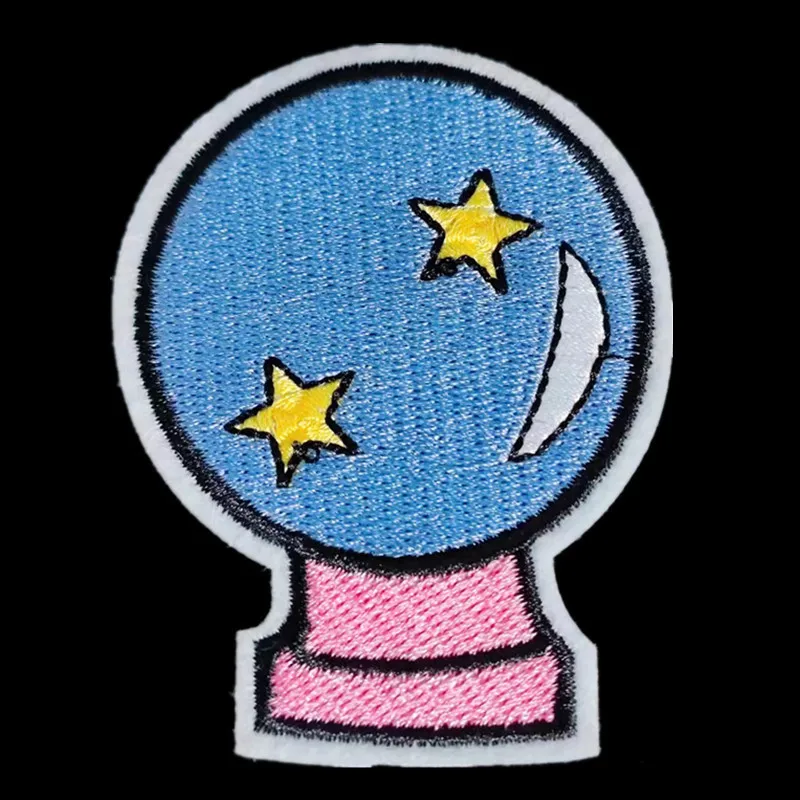 

Embroidery Fashion Patch Ball Star Iron on Patch for clothing accessories Home Style Pattern Logo Strange things Diy Gifts