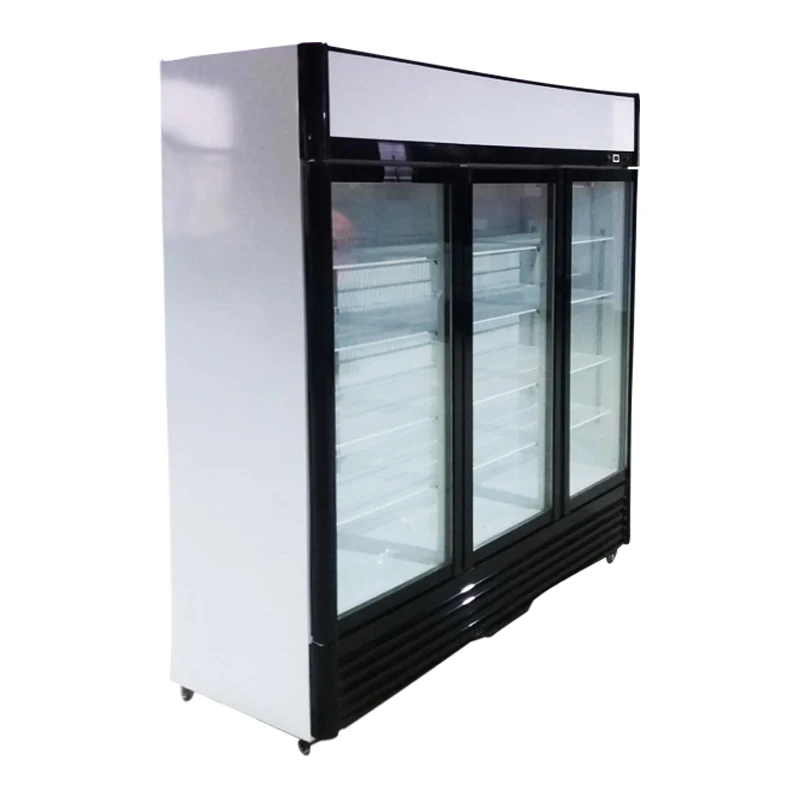 

Glass Door Beverage Cooler Cold Drink Display Chiller Commercial Refrigerator Upright