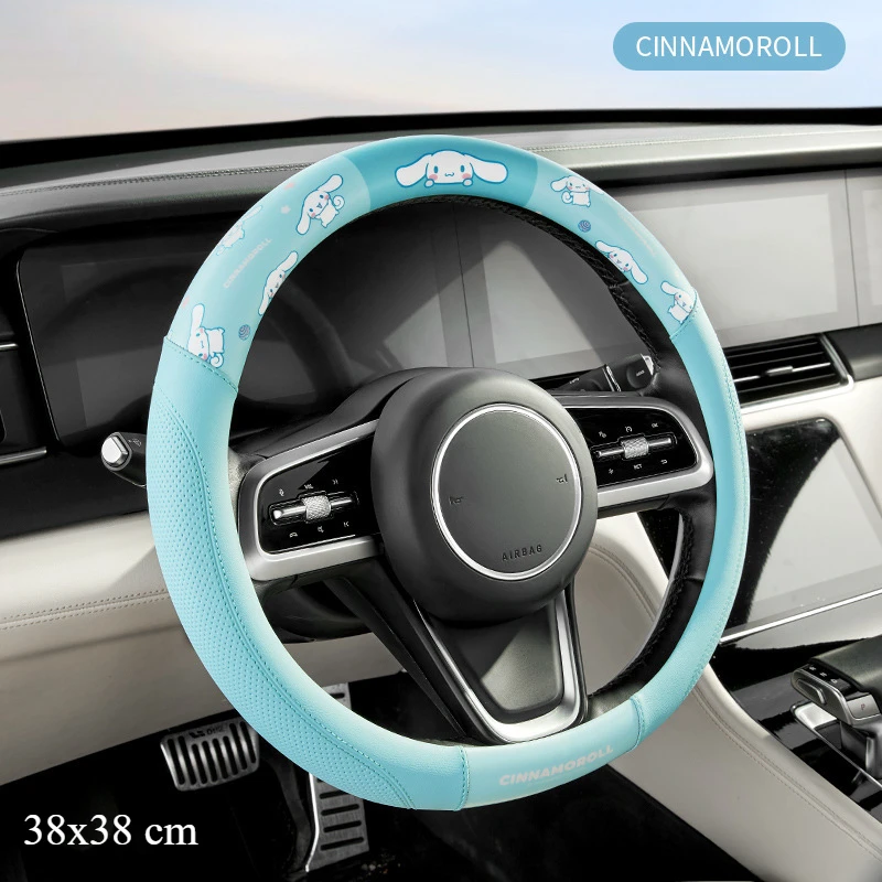 

Sanrio Kawaii Kuromi My Melody аниме автомобильный чехол на руль плюшевый подходит для капота 37-38 см милые автомобильные аксессуары