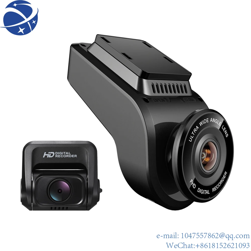 

2 inch ABS mini hidden car retrovisor dvr dash cam camera 4k full gps wifi dual car dash camera cam front and rear for cars