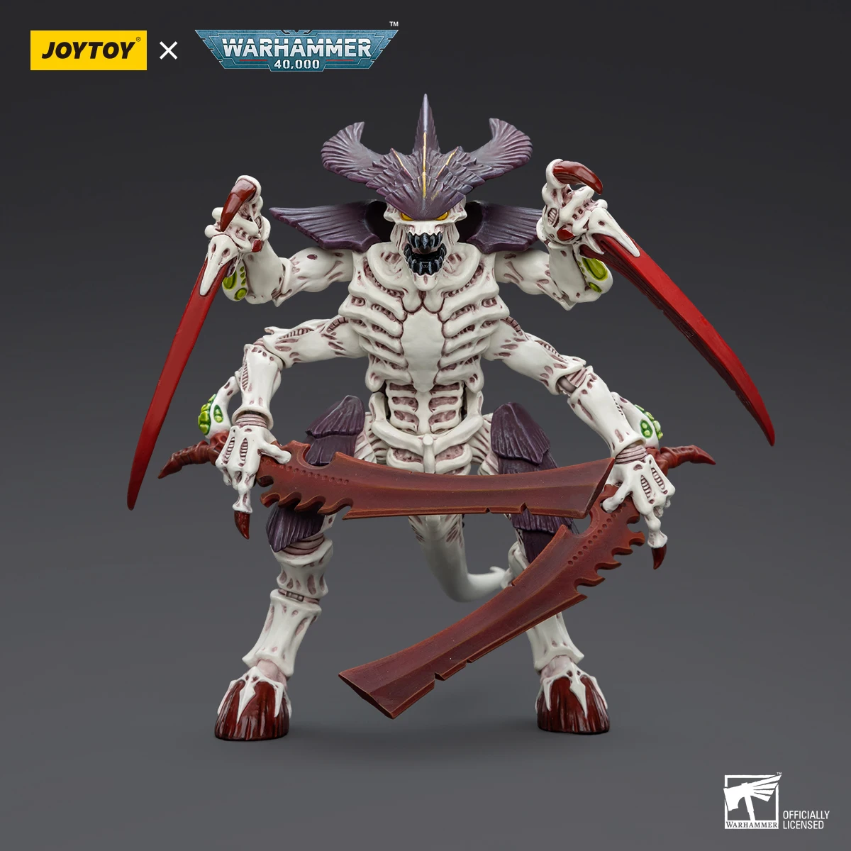 JOYTOY Фигурка Tyranids Улей Флот Левиафан Тайранид Воин с костяными словами 1:18 Фигурки