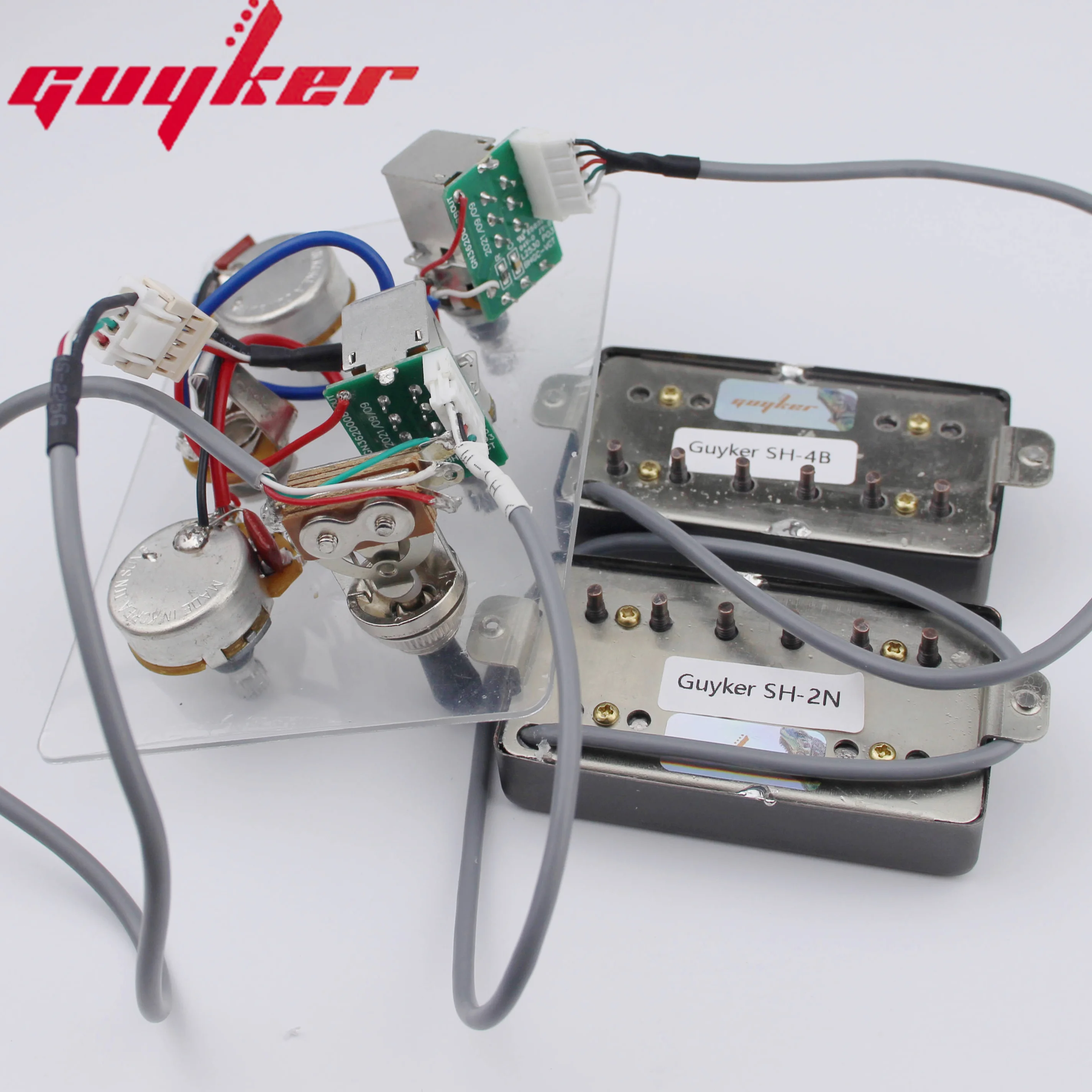 1 комплект GUYKER Alnico Humbucker Pickup LP гитарный звукосниматель с золотой поверхностью и