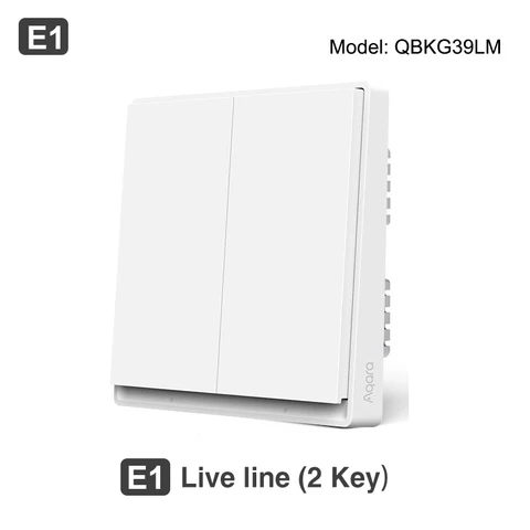 Aqara Smart Wall Switch E1 ZigBee 3.0 Smart Home Wireless Key Light Switch Fire Wire With NO Neutral For Xiaomi MiHome Homekit