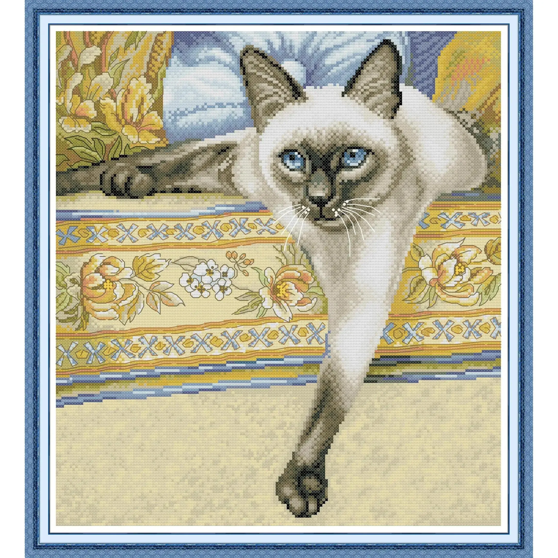 Joy Sunday-News Printedd Набор для вышивки крестом Easy Pattern DIY Aida 14/11CT вышивания из