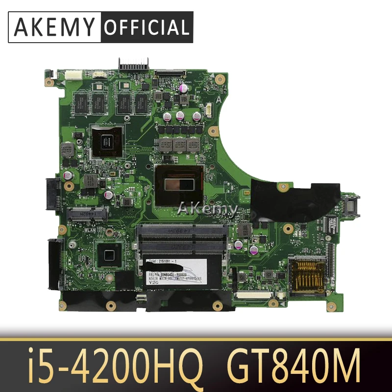 Материнская плата Akem N56JN для ноутбука ASUS N56J N56 протестированная оригинальная