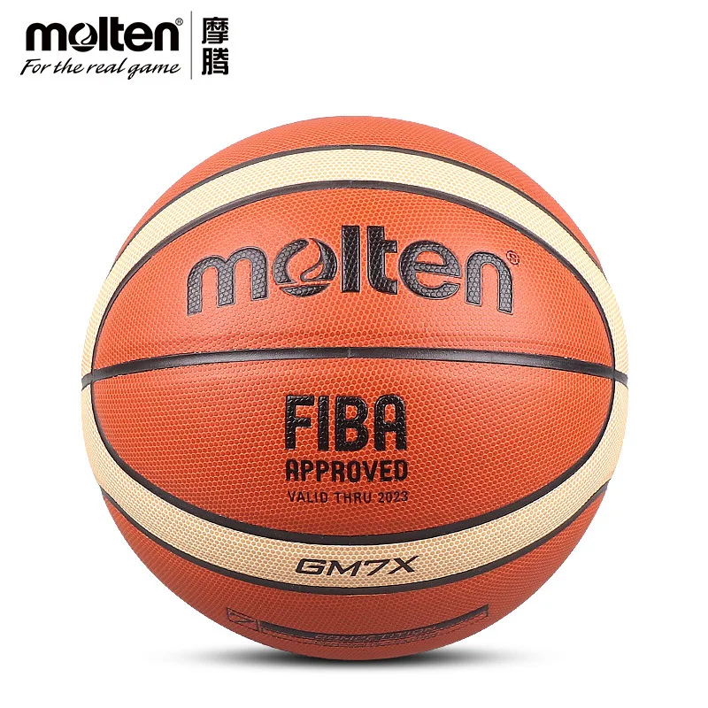 Molten Basketball Ball GM7X GM6X GM5X Official Size 7/6/5 PU Leather Outdoor Indoor Match Training Men Women