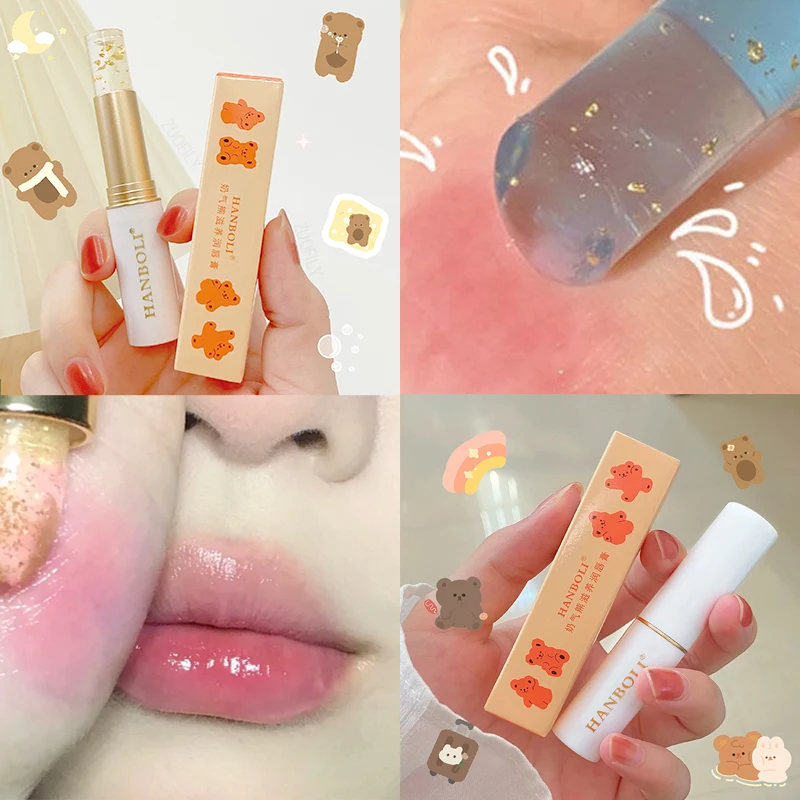 

1PC Gold Foil Jelly Lipstick Makeup Temperature Color Change Lip Balm Long-lasting Moisturizing Nourishing Lipsticks Lips Makeup