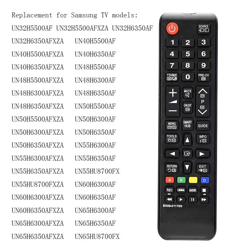 

New BN59-01175N Remote Control For Samsung LCD TV UE40H6470SSXZG UE40HU6900SXZG UA85JU7000W UA88JS9500W UE55HU7200U BN59-01175C