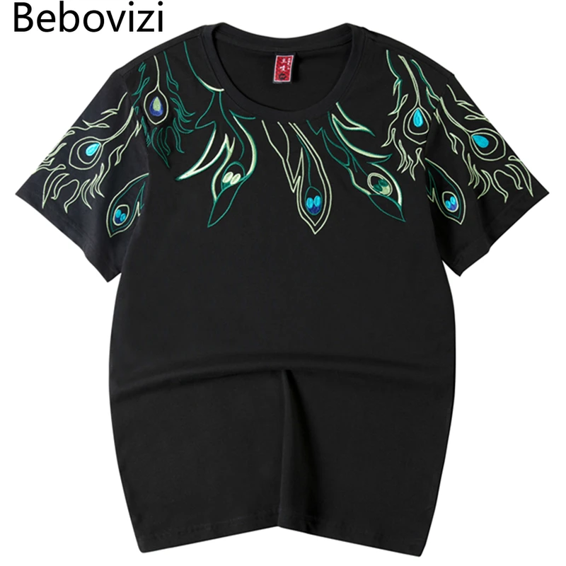 

Женская футболка с вышивкой, уличная футболка в стиле хип-хоп, Мужская Летняя Повседневная футболка с коротким рукавом, хлопковые топы, футб...