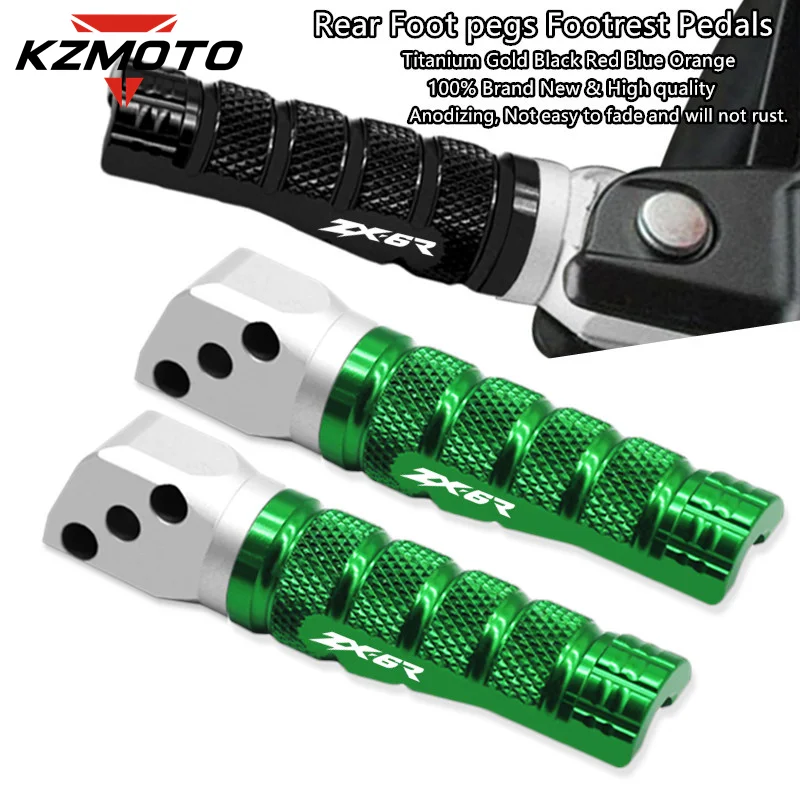 

For Kawasaki ZX-6R ZX6R ZX 6R ABS 2005-2015 2013 2011 2009 2007 Motorcycle CNC Passenger Footrests Rear Foot Pegs Pedal