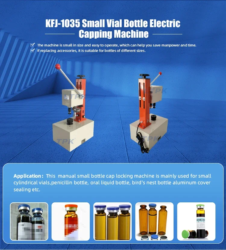 LTPK 10-35 мм укупорочная машина для бутылок с пенициллином антибиотические щипцы
