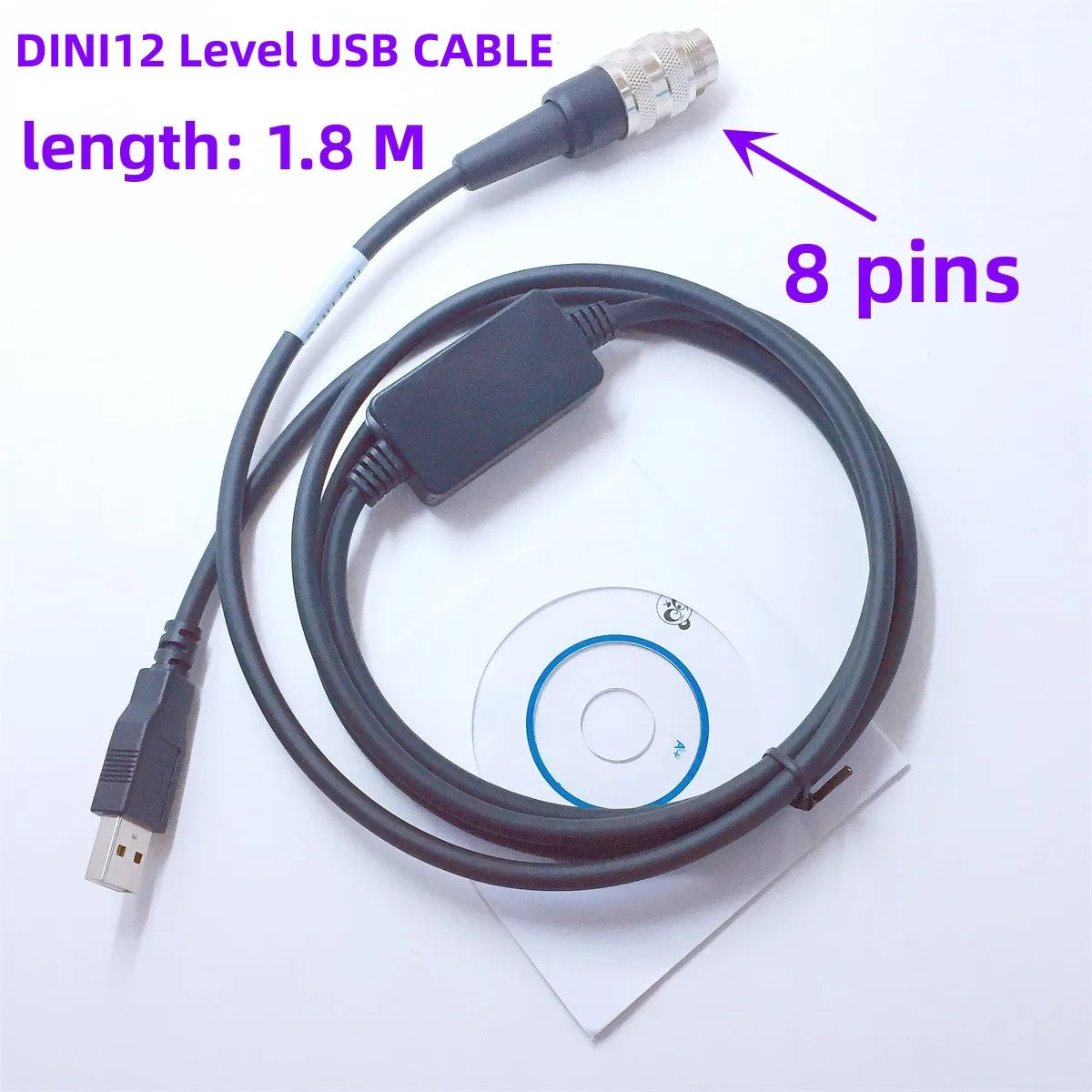 Цифровой уровень Trimble DINI 12, USB-кабель для загрузки данных, COM-кабель, подходит для Trimble DINI 12, 8PIN, кабель RS232