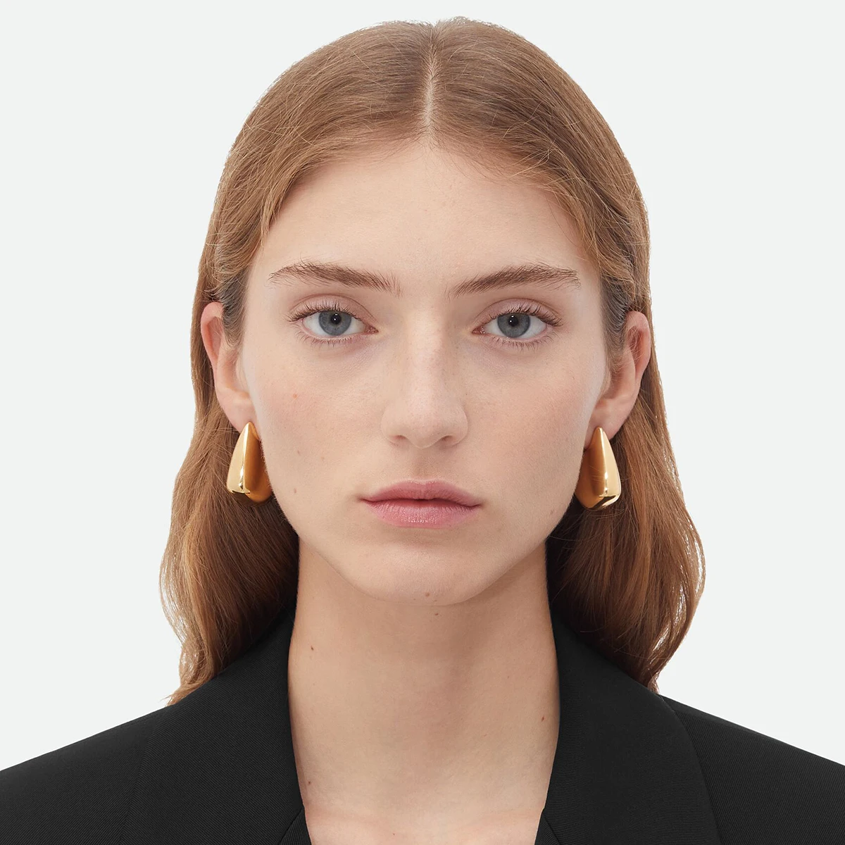 Очаровательные большие полые серьги-гвоздики из нержавеющей стали Uworld