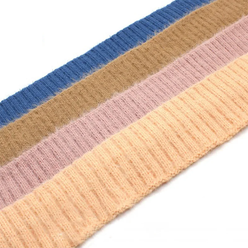 Манжеты и декольте из искусственного бархата под норку флис спандекс для зимнего