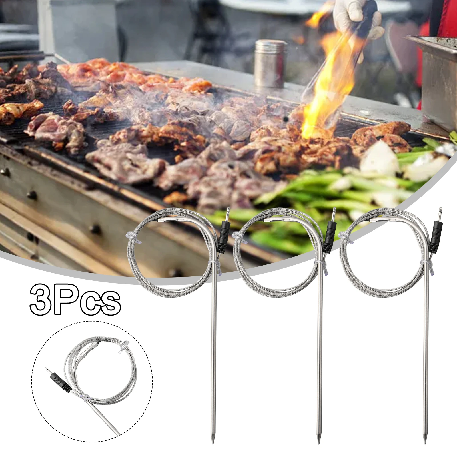 3 шт. высококачественный запасной металлический датчик для надежного термометра