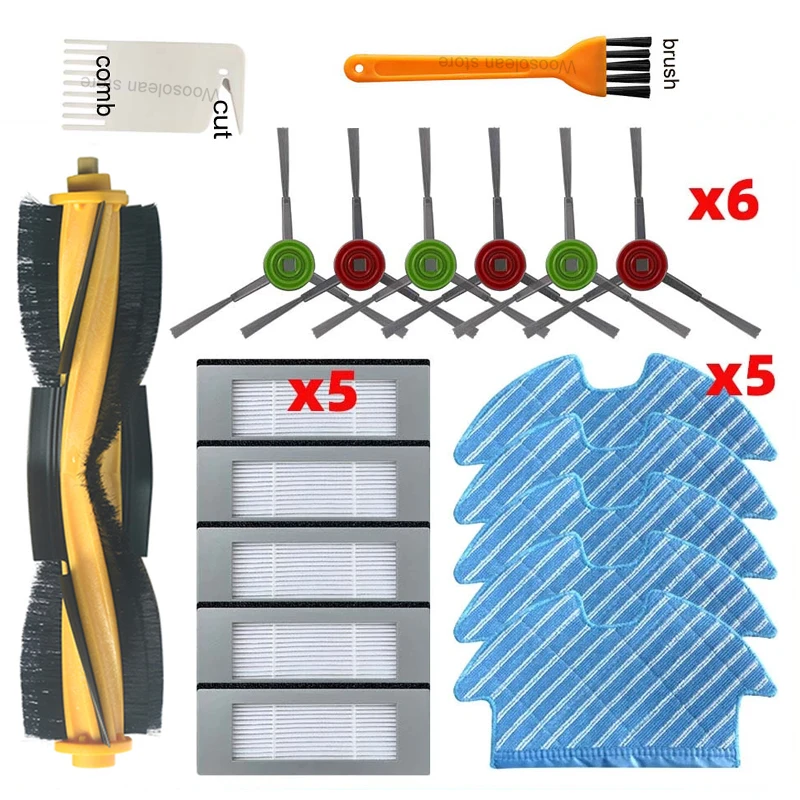 

For Ecovacs Debot OZMO 900 DN55 905 Roller Main Side Brush Hepa Filter Mop Cloths Robotic Vacuum Cleaner Accessories Replacement