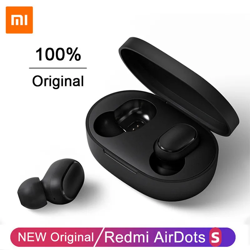 

Xiaomi Redmi Airdots S Wireless Bluetooth 5.0 Original Earphone In Ear Stereo Bass Earphone Ture Wireless Earbuds High Quality