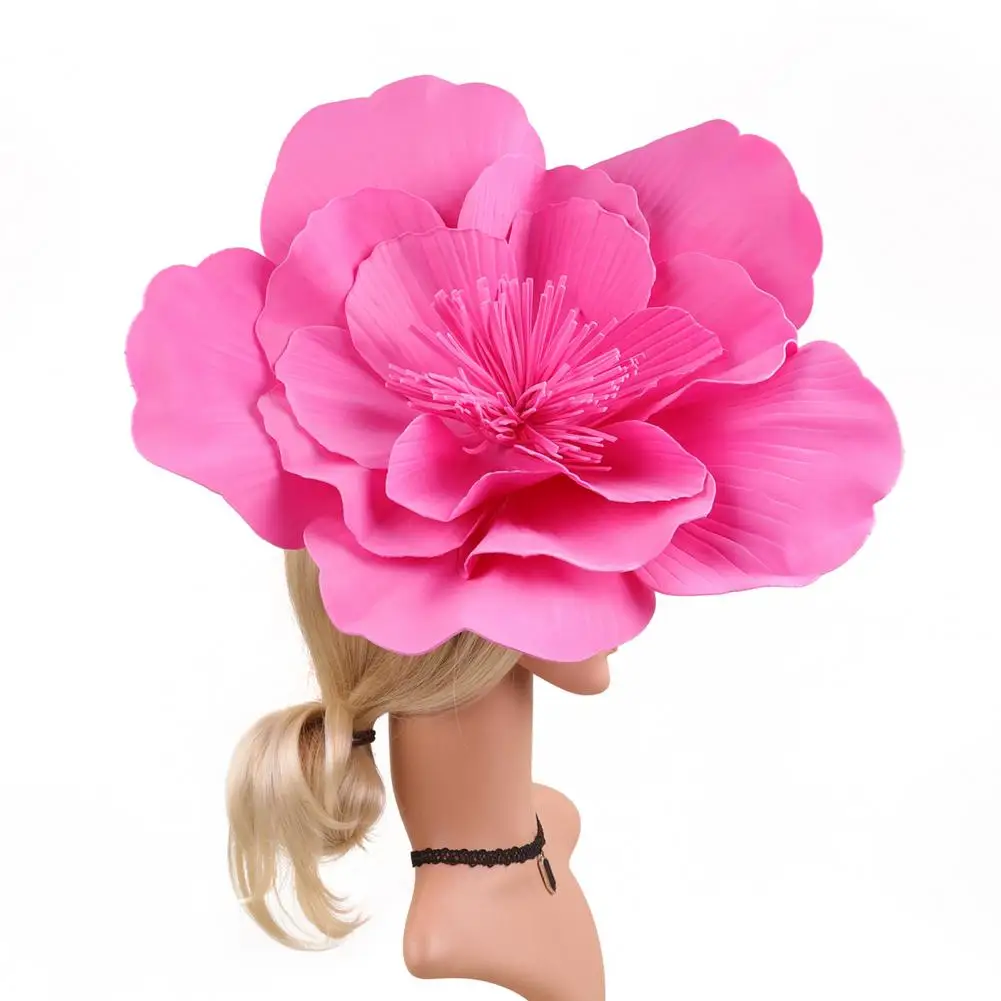 Дизайнерская Вуалетка scruntie головной убор с цветными цветами элегантная