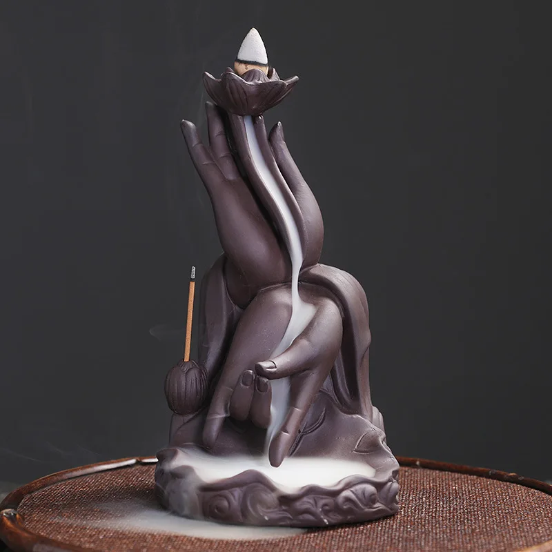 

Smoke Waterfalls Incense Stand Decoration Home Decor Censer Ornaments for Home Reflux Incense Holder Insense Burners Waterfall